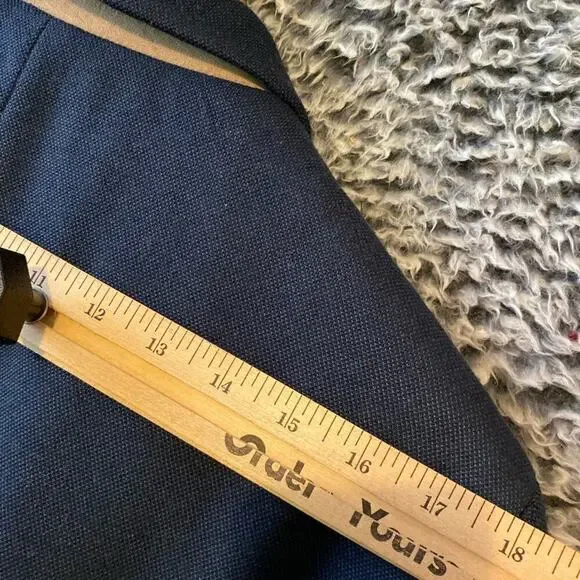 Men’s.  Sport Smart Sfera Bleu Blazer With elbow Patches Slim Fit Size 42 - Picture 10 of 12